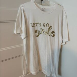 Bella Canvas White and Gold Kids Tee